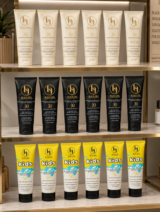 Black Girl Sunscreen SPF 30 tube packaging close-up